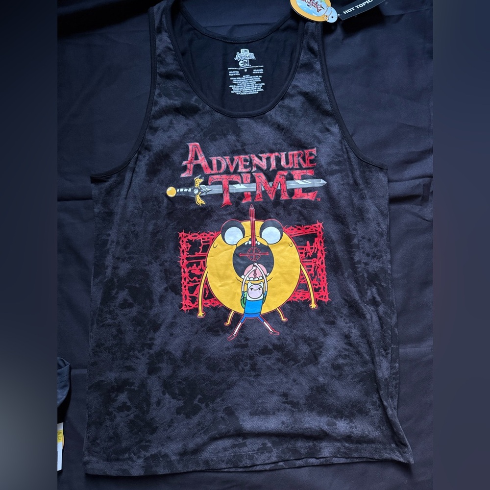 Adventure Time Finn and Jake Duo Tank Top-Medium-NWT